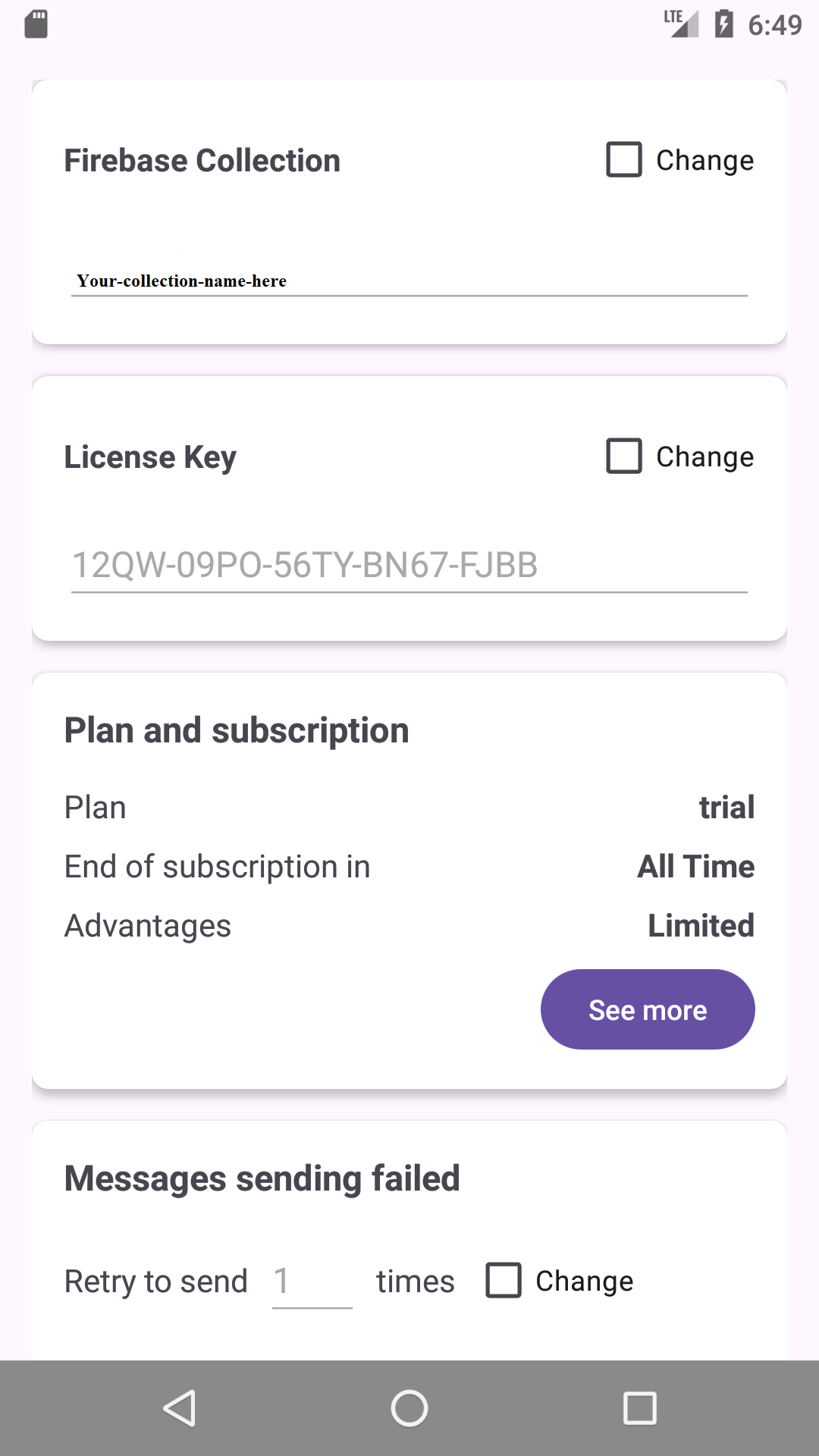 Configuration Firebase